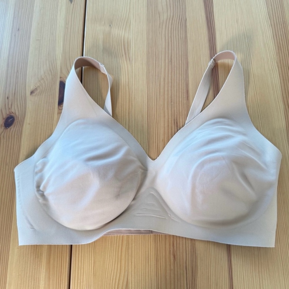 knix wireless comfort bra, removable cups nude L+